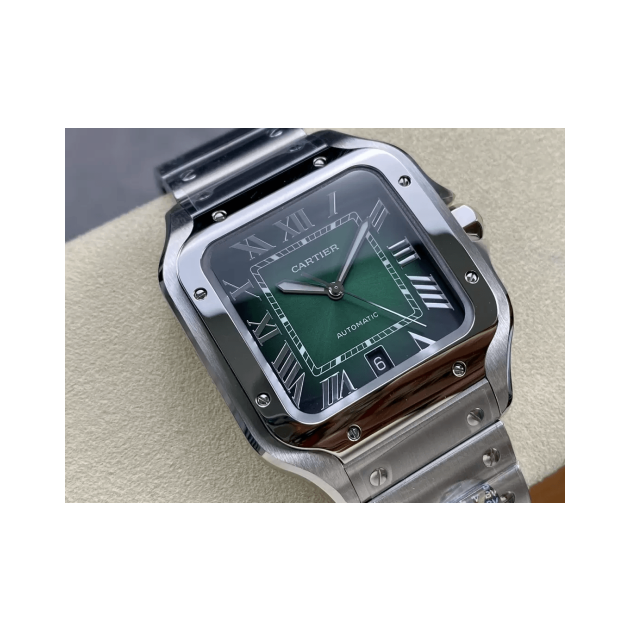 CARTIER 까르띠에 산토스 드 까르띠에 라지 녹판 WSSA0062