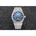 AUDEMARS PIGUET 오데마피게 로얄오크 뚜르비옹 스틸 블루다이얼