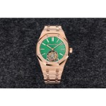 AUDEMARS PIGUET 오데마피게 로얄오크 플라잉 뚜르비옹 로즈골드 그린다이얼