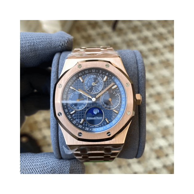 AUDEMARS PIGUET 오데마피게 로얄오크 퍼페추얼 캘린더 금통 청판 다이얼 26574