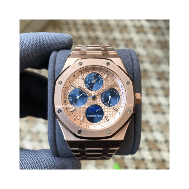 AUDEMARS PIGUET 오데마피게 로얄오크 퍼페추얼 캘린더 금통 로골 다이얼 26574