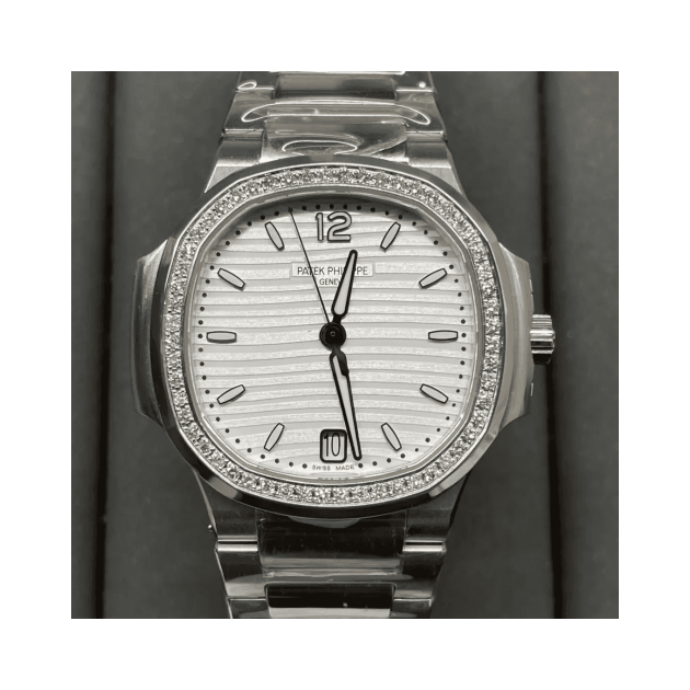 PATEK PHILIPPE 파텍필립 노틸러스 7118 화이트 다이얼 스틸 여성