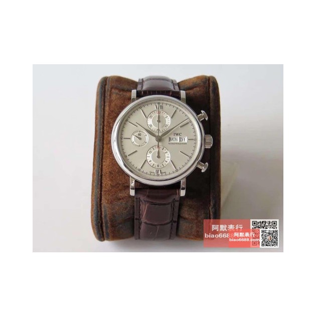 IWC 아이더블유씨 포르토피노 크로노 스틸 화이트다이얼
