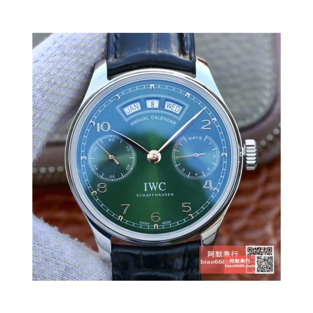 IWC 아이더블유씨 포르투기저 퍼페추얼 캘린더 그린다이얼
