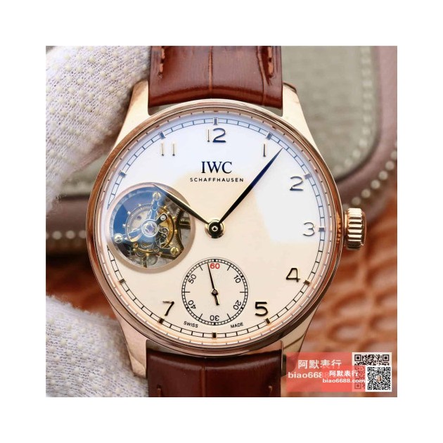 IWC 아이더블유씨 포르투기저 뚜르비옹 로즈골드 화이트다이얼