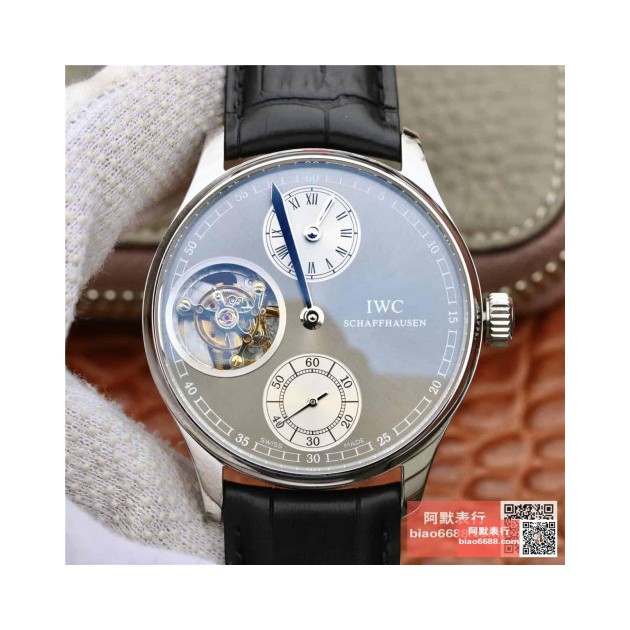 IWC 아이더블유씨 포르투기저 뚜르비옹 그레이/화이트 다이얼