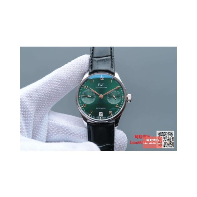 IWC 아이더블유씨 포르투기저 세븐데이즈 스틸 그린다이얼