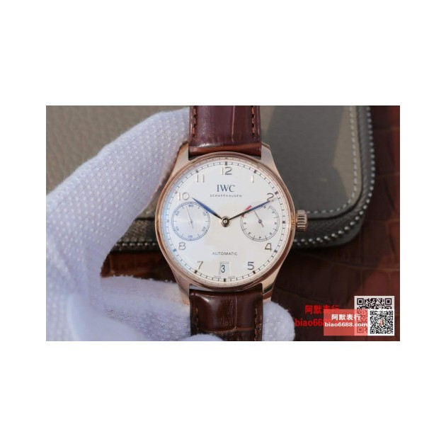 IWC 아이더블유씨 포르투기저 세븐데이즈 로즈골드 화이트다이얼