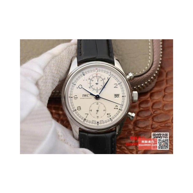 IWC 아이더블유씨 포르투기저 크로노 클래식 화이트다이얼