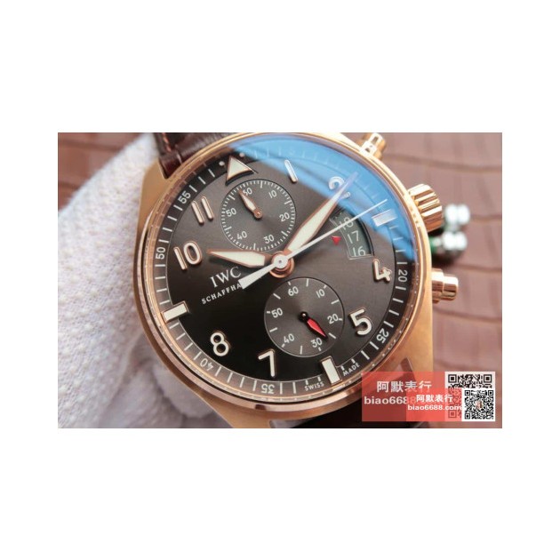IWC 아이더블유씨 포르토피노 크로노 로즈골드 브라운다이얼