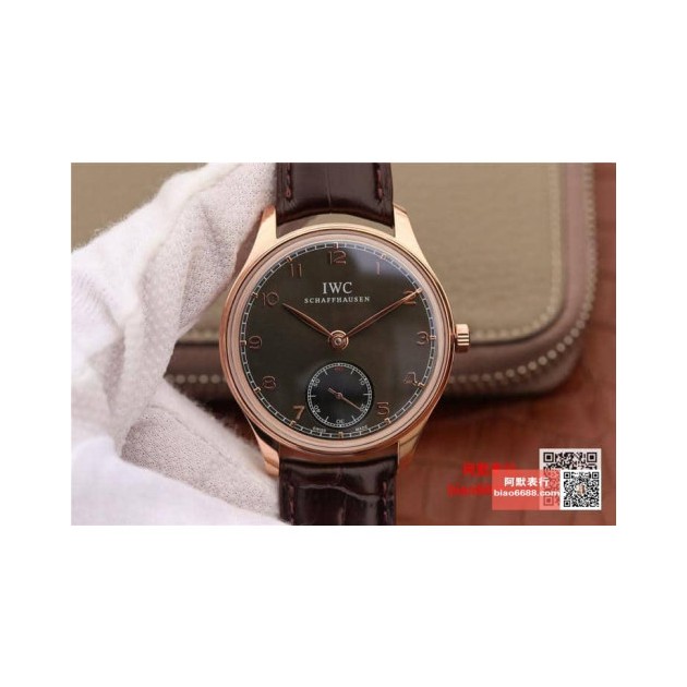 IWC 아이더블유씨 포르투기저 핸드운드 로즈골드 블랙다이얼