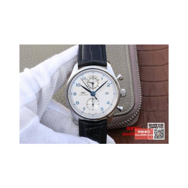 IWC 아이더블유씨 포르투기저 크로노 클래식 화이트다이얼