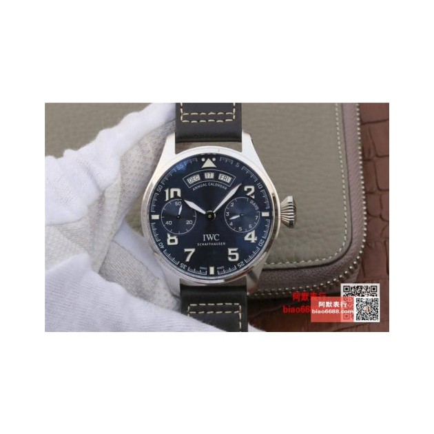 IWC 아이더블유씨 빅 파일럿 애뉴얼 캘린더 블루다이얼
