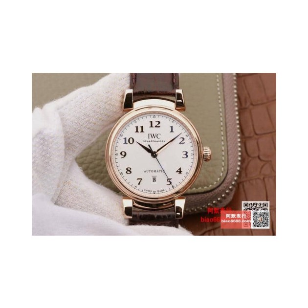 IWC 아이더블유씨 다빈치 오토매틱 로즈골드 화이트다이얼