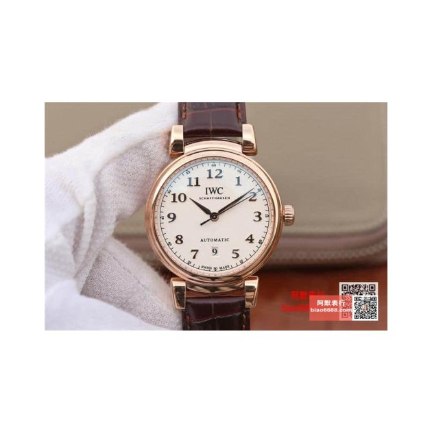 IWC 아이더블유씨 다빈치 로즈골드 화이트다이얼