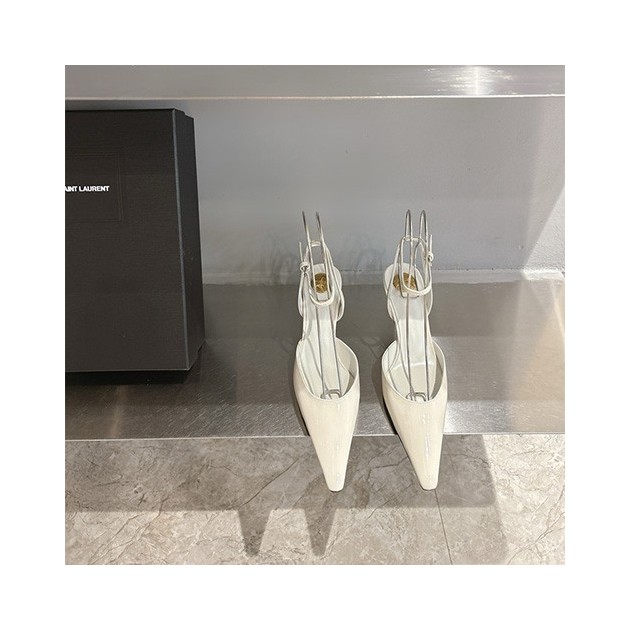 SAINT LAURENT 생로랑 여성용 샌들 (굽높이7.5CM) Y68775-1 2024/신상 블랙,화이트 2color