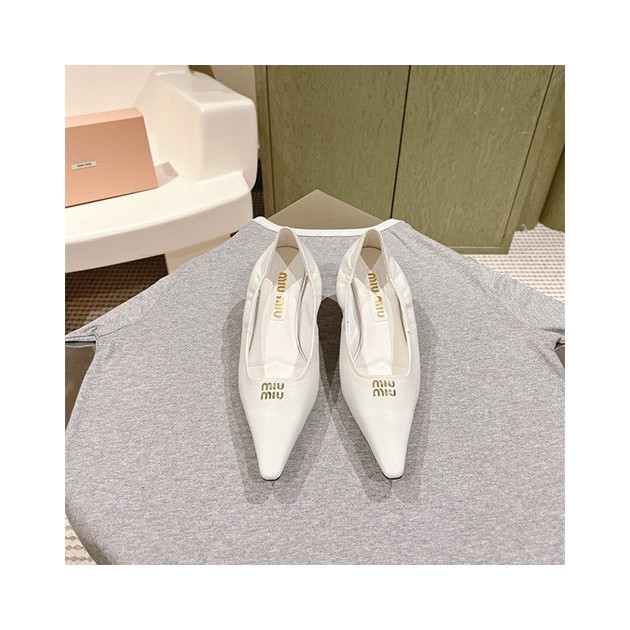 MIUMIU 미우미우 여성용 힐 M52813-1 2024/신상 블랙,화이트 2color