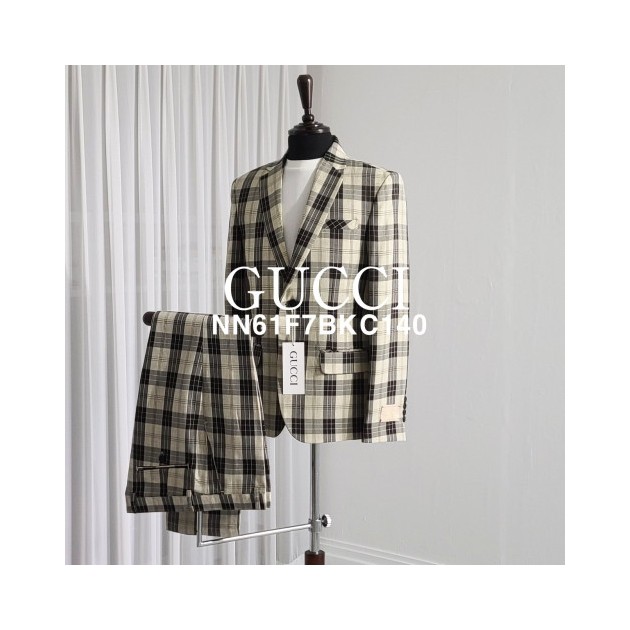 GUCCI 구찌 마드라스 체크 싱글 셋업 2COLOR