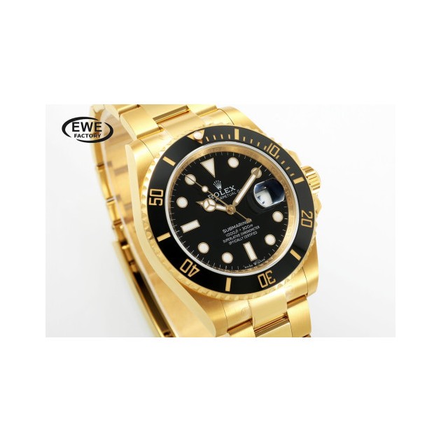 ROLEX 로렉스 서브마리너 검판 다이얼 옐로우 골드 금통 41mm m126619lb