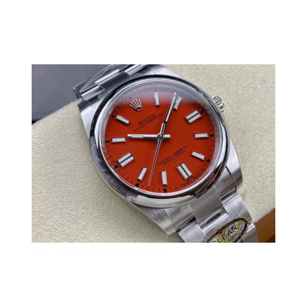 ROLEX 로렉스 오이스터퍼페츄얼 레드 다이얼 36mm 126000