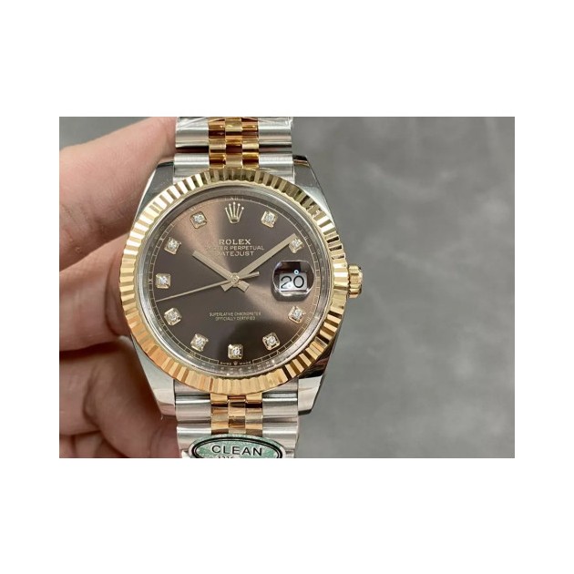 ROLEX 로렉스 데이저스트 브라운 10P 다이얼 41mm 126331