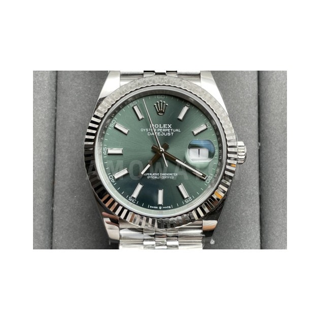 ROLEX 로렉스 데이저스트 그린 스틱 다이얼 쥬빌레 41mm 126334