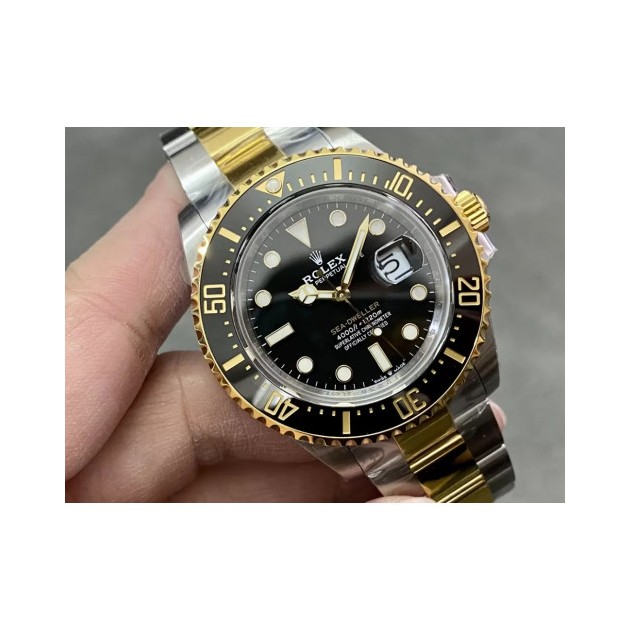 ROLEX 로렉스 씨드웰러 블랙 다이얼 콤비 43mm