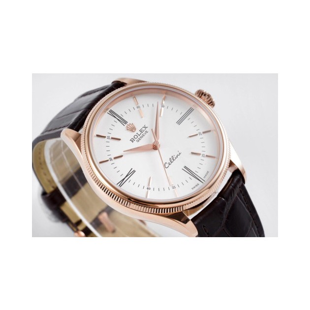 ROLEX 로렉스 셀리니 로즈골드 화이트 다이얼 39mm