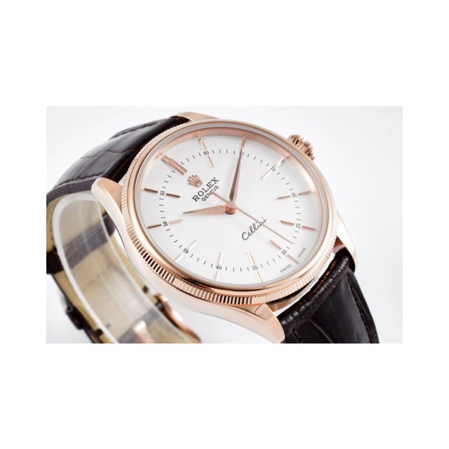 ROLEX 로렉스 셀리니 로즈골드 화이트 다이얼 39mm