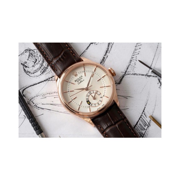 ROLEX 로렉스 셀리니 시리즈 듀얼타임 로즈골드 39mm