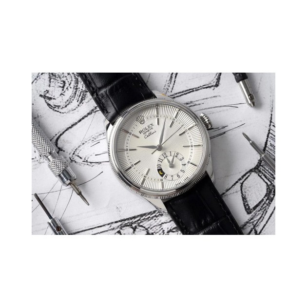 ROLEX 로렉스 셀리니 시리즈 듀얼타임 화이트골드 39mm