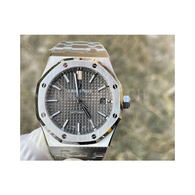 AUDEMARS PIGUET 오데마피게 로얄오크 그레이 텍스처 다이얼 37mm 15450ST