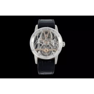 AUDEMARS PIGUET 오데마피게 코드 11.59 스켈레톤 투르비용 블랙 레더 스트랩