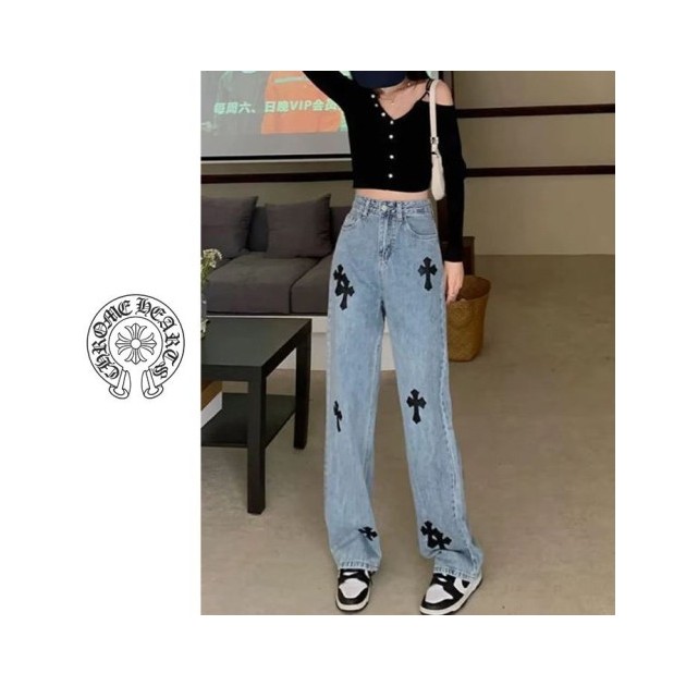 CHROME HEARTS 크롬하츠 십자가 청바지