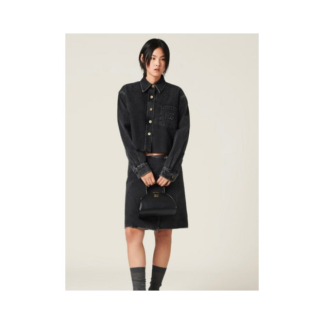 MIUMIU 미우미우 크롭 데님 자켓 2COLOR