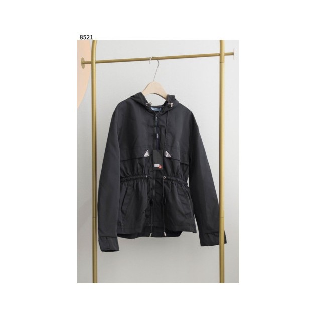 PRADA 프라다 더블로고 허리 스트링 자켓