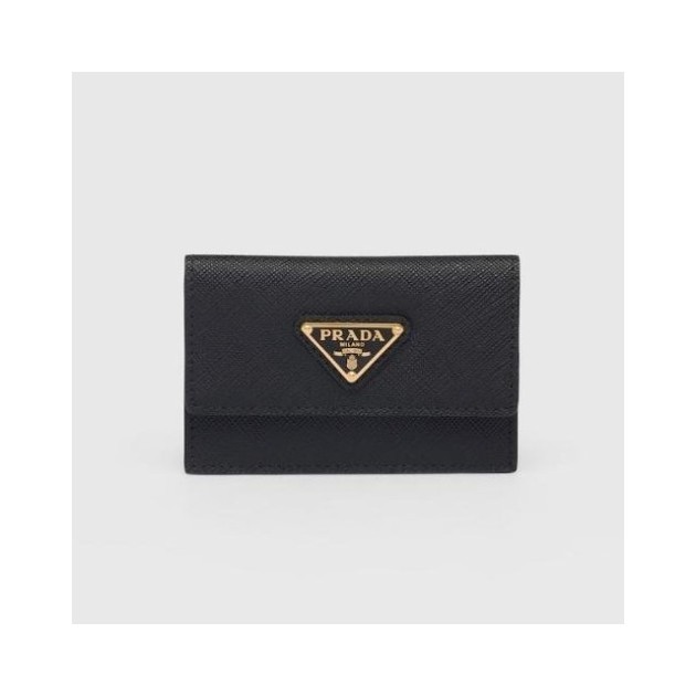 PRADA 프라다 사피아노 가죽 카드 홀더 1MF028 (금장/은장)