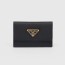 PRADA 프라다 사피아노 가죽 카드 홀더 1MF028 (금장/은장)