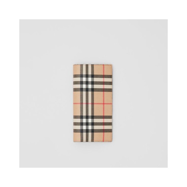 BURBERRY 버버리 빈티지 체크 E-캔버스 장지갑 80166131