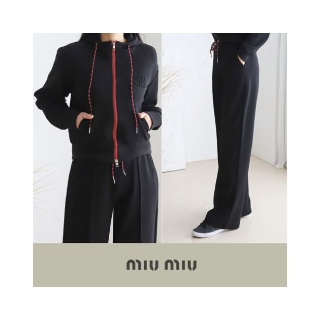 MIUMIU 미우미우 후드배색 츄리닝셋트