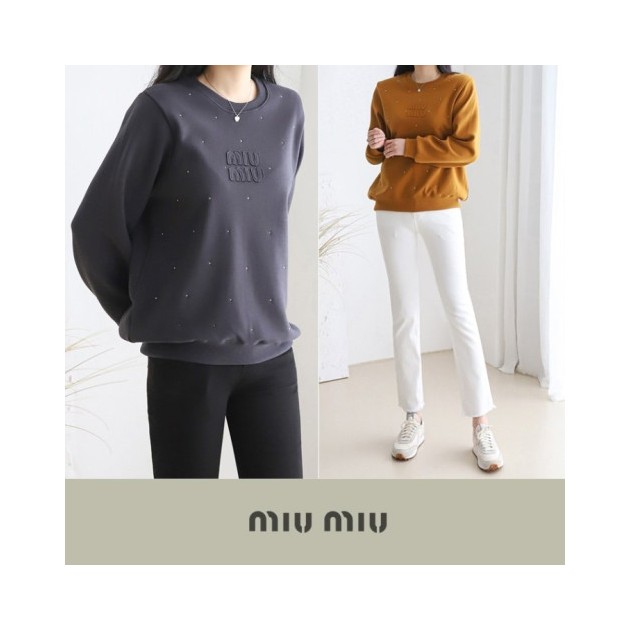 MIUMIU 미우미우 스톤 맨투맨