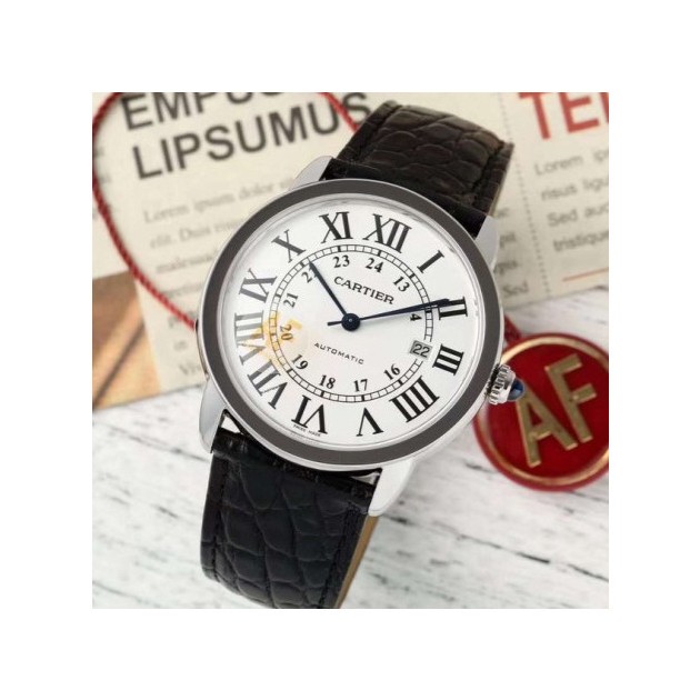 CARTIER 까르띠에 롱드 솔로 42mm 오토매틱 워치 W6701010