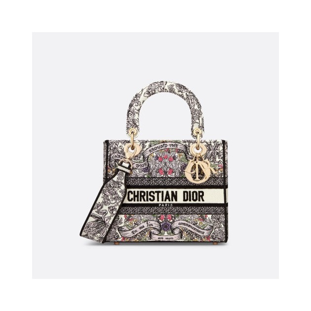 DIOR 디올 레이디백 디라이트 미듐 M0565