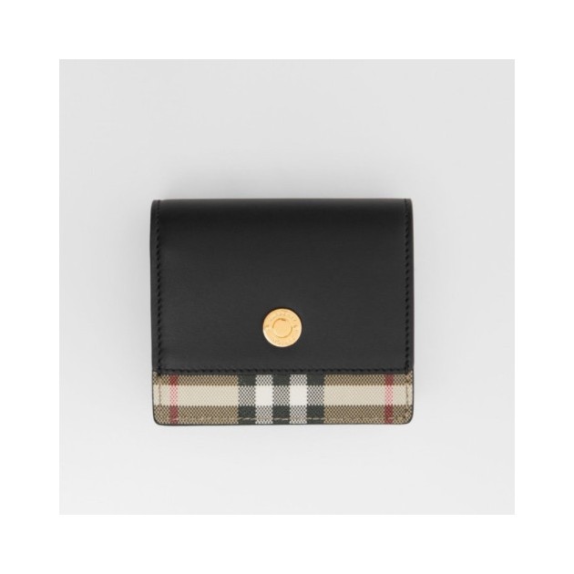 BURBERRY 버버리 빈티지 체크 레더 스몰 폴딩 지갑 80622861 2COLOR