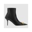 BALENCIAGA 발렌시아가 여성용 부츠 BB 로고 장식 레더 앵클 부츠힐 764445
