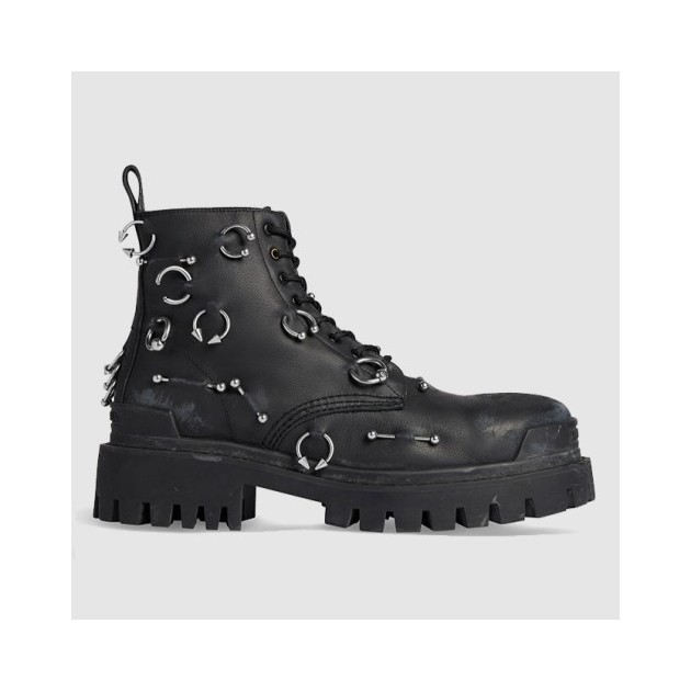 BALENCIAGA 발렌시아가 여성용 부츠 트랙터 콤뱃 부츠 763495