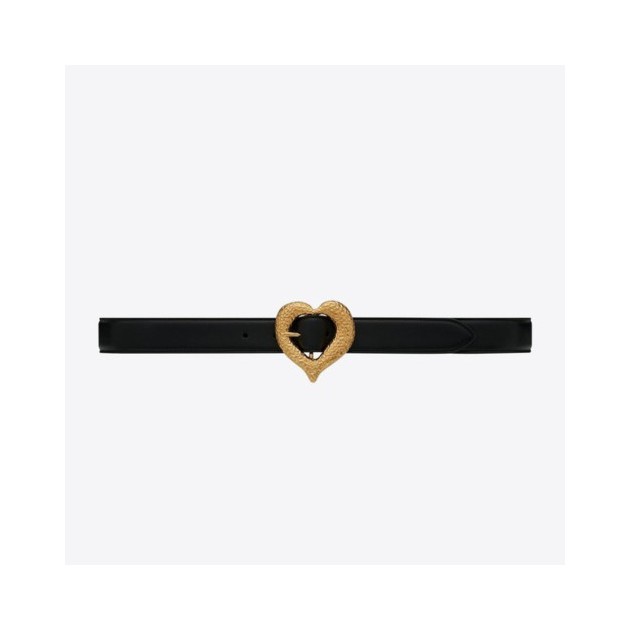 SAINT LAURENT 생로랑 양가죽 하트 벨트 650322 (30mm) 2COLOR