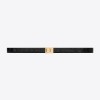 SAINT LAURENT 생로랑 악어 엠보 가죽 버클 협벨트 715871 (20mm) 2COLOR
