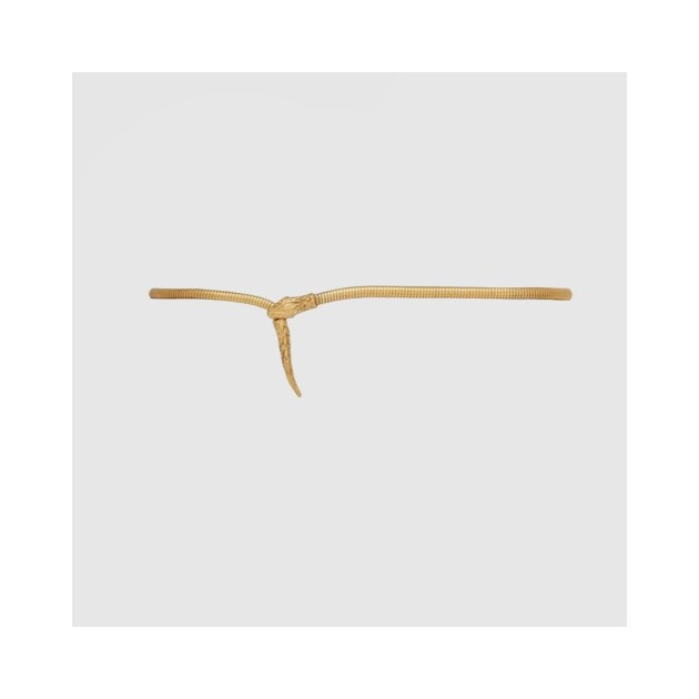 SAINT LAURENT 생로랑 스네이크 헤드 스네이크 테일 메탈 체인 벨트 701155 (20mm)