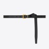 SAINT LAURENT 생로랑 베지터블 태닝 가죽 CASSANDRE 슬림 벨트 782076 (20mm) 2COLOR